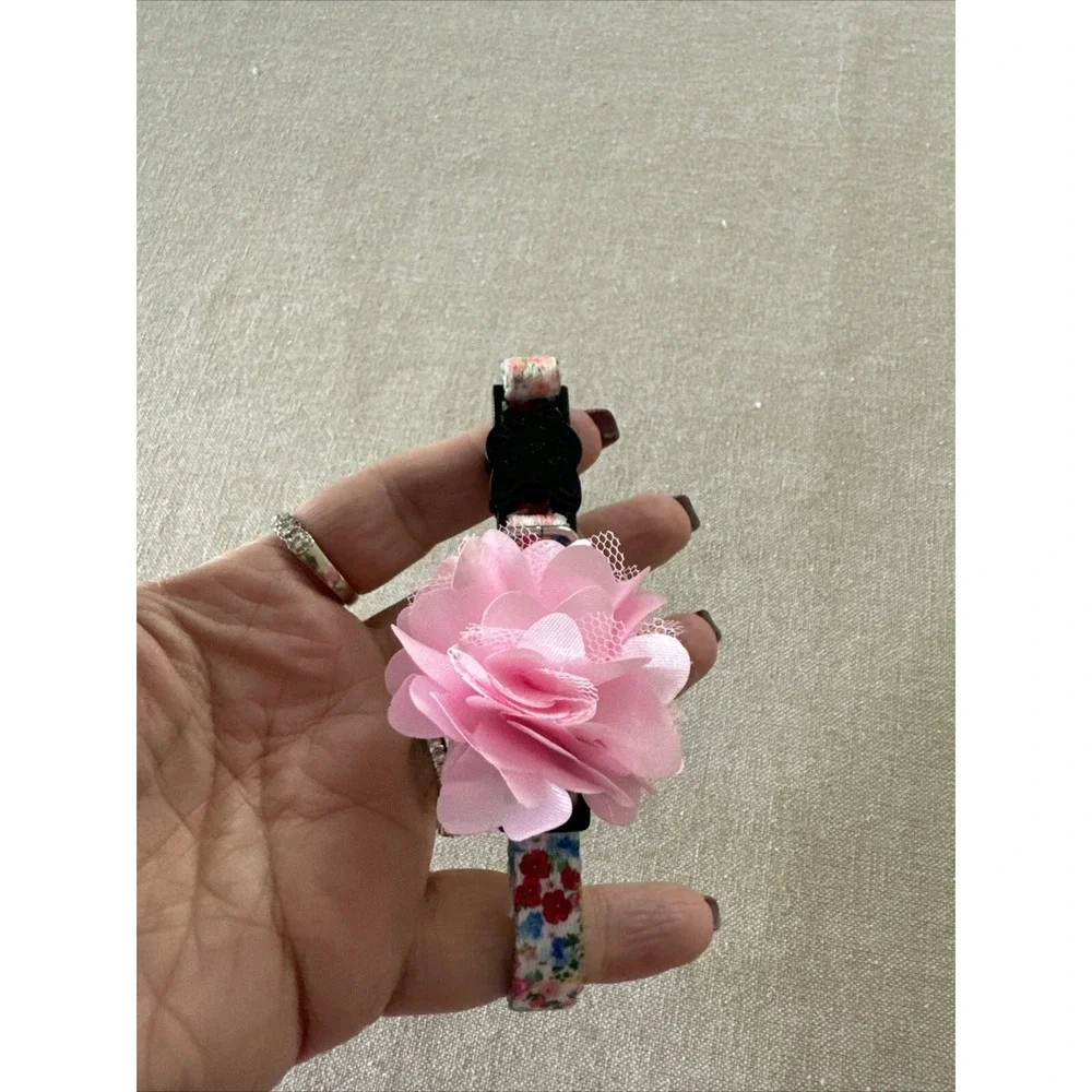 Pink Floral Kitten‎ Collar Break Away 9